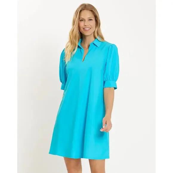 JUDE CONNALLY EMERSON DRESS - AQUA NWT SIZE S - Picture 1 of 11